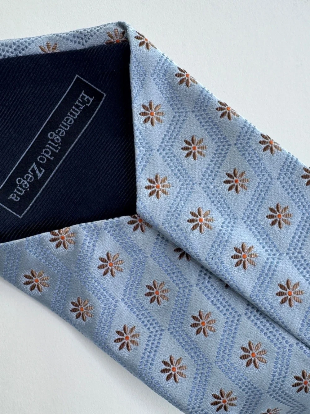 Ermenegildo Zegna 100% Silk Tie 3.5
